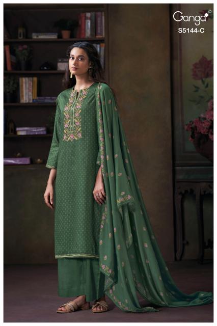 Ganga terrie 5144 lawn cotton dress material wholesale